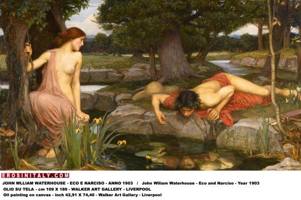 John William Waterhouse - Eco E Narciso - 1903