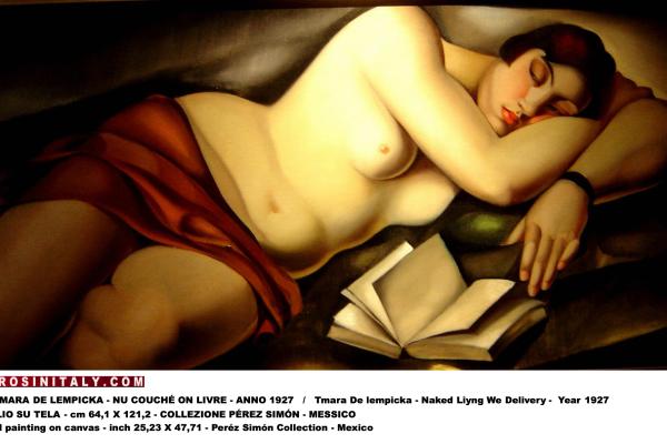 Tamara De Lempicka - Nu Couché On Livre - 1927